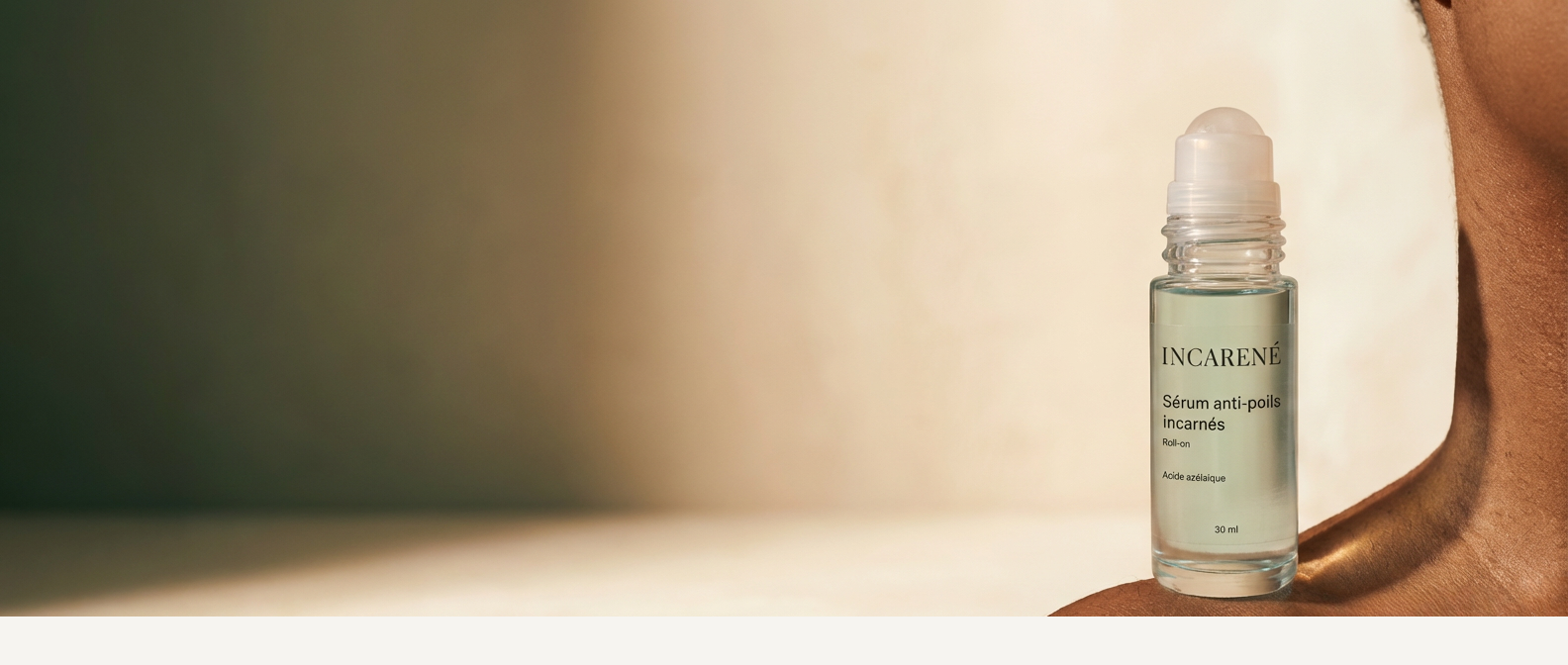 Sérum anti-poils incarnés Incarené conçu pour les peaux mélaninées